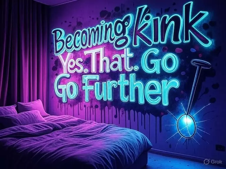 a bed with a purple wall and a purple bed