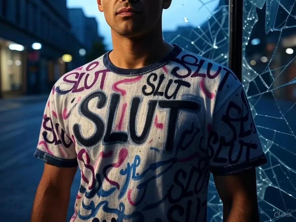 a man standing in front of broken glass