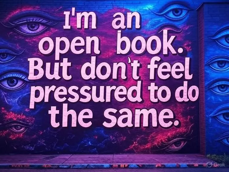 I'm an open book don't be pressured to do the same quote graphic for blog post about ADHD pattern recognition for dating ADHD pattern recognition