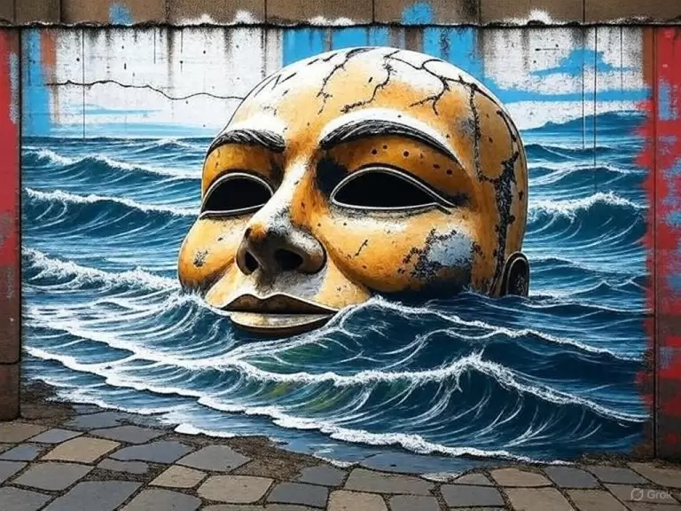 a face painted on a wall Unmasking ADHD and ADHD Desire for sex and relationships